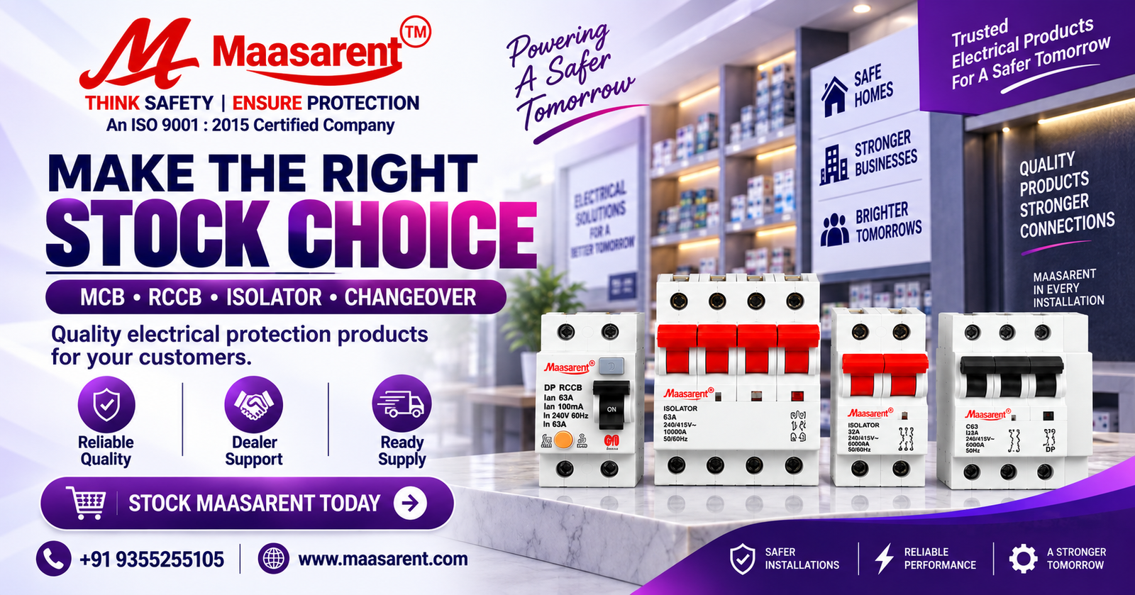 Make the Right Stock Choice with Maasarent Electrical Products