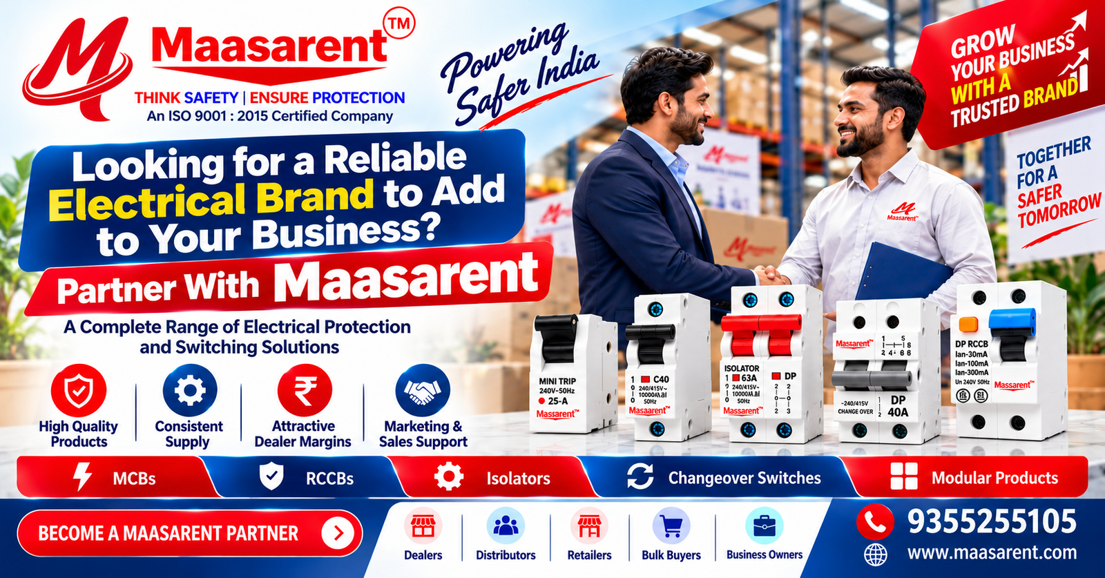 Looking for a Reliable Electrical Brand to Add to Your Business? Partner With Maasarent