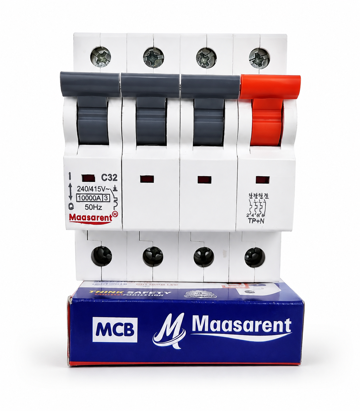 Maasarent Isolator 32A Four Pole | Heavy-Duty Electrical Disconnector for Safe Maintenance